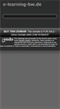 Mobile Screenshot of e-learning-bw.de