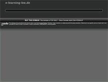 Tablet Screenshot of e-learning-bw.de